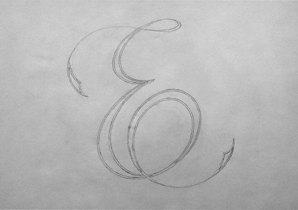 Letter E Drawing